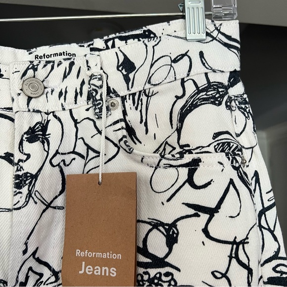 NWT Reformation Wilder High Rise Jeans in Vogue - Picture 14 of 16
